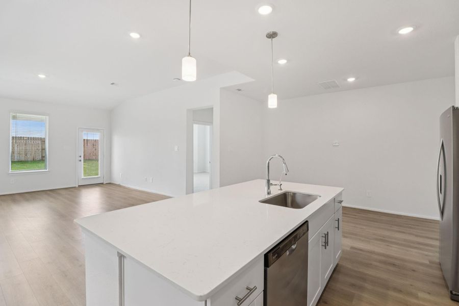 Furnished interior view inside a new home in Landing Meadows - Premier Series, New Caney (Image 11).