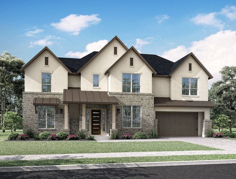 Image 4 representing the Lamesa by Tri Pointe Homes in Harvest Green, Richmond, TX.