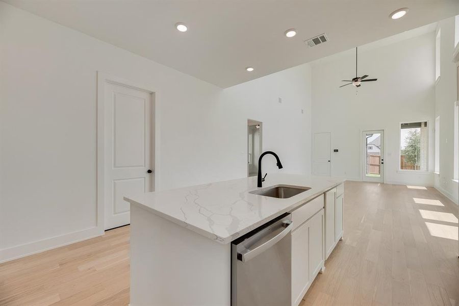 Furnished interior view inside a new home in Cottages of Celina, Celina (Image 12).