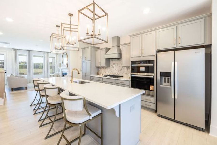 Representative furnished interior of a home built from the Tanner by True Homes in Edgewater - The Links, Lancaster (Image 3).