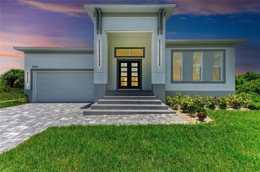 Exterior details and patio area of a home in , Port Charlotte (Image 2). Exterior details and patio area of a home in , Port Charlotte (Image 2).