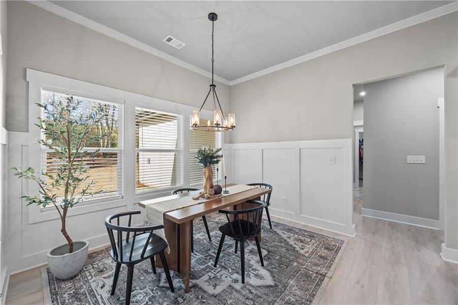 Furnished interior view inside a new home in , Monroe (Image 41).
