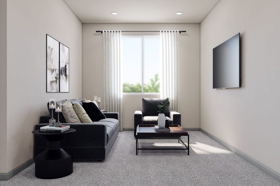 Representative furnished interior of a home built from the 4 by Tri Pointe Homes in Sugar Mill Village, Longmont (Image 41).