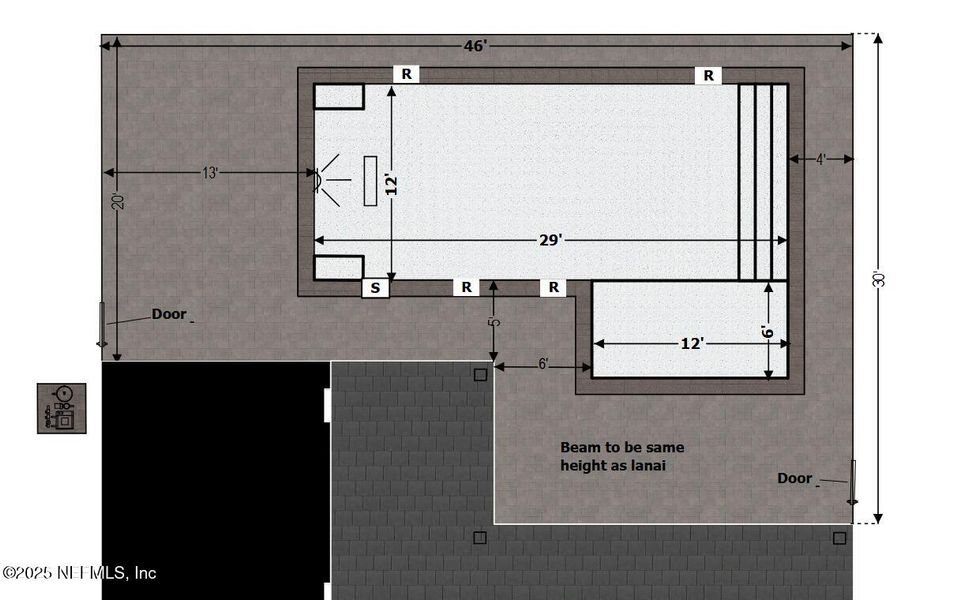 2D floor plan layout of this home in , St. Augustine, FL (Image 4). 2D floor plan layout of this home in , St. Augustine, FL (Image 4).