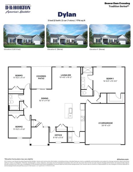 2D floor plan layout for the Dylan - Drhe by D.R. Horton in Beaver Dam Crossing, Bailey, NC (Image 3). 2D floor plan layout for the Dylan - Drhe by D.R. Horton in Beaver Dam Crossing, Bailey, NC (Image 3).