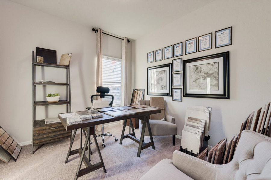 Furnished interior view inside a new home in Sunterra, Katy (Image 18).