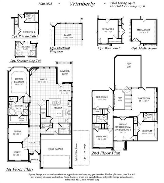 2D floor plan layout of this home in Heartland, Heartland, TX (Image 3).