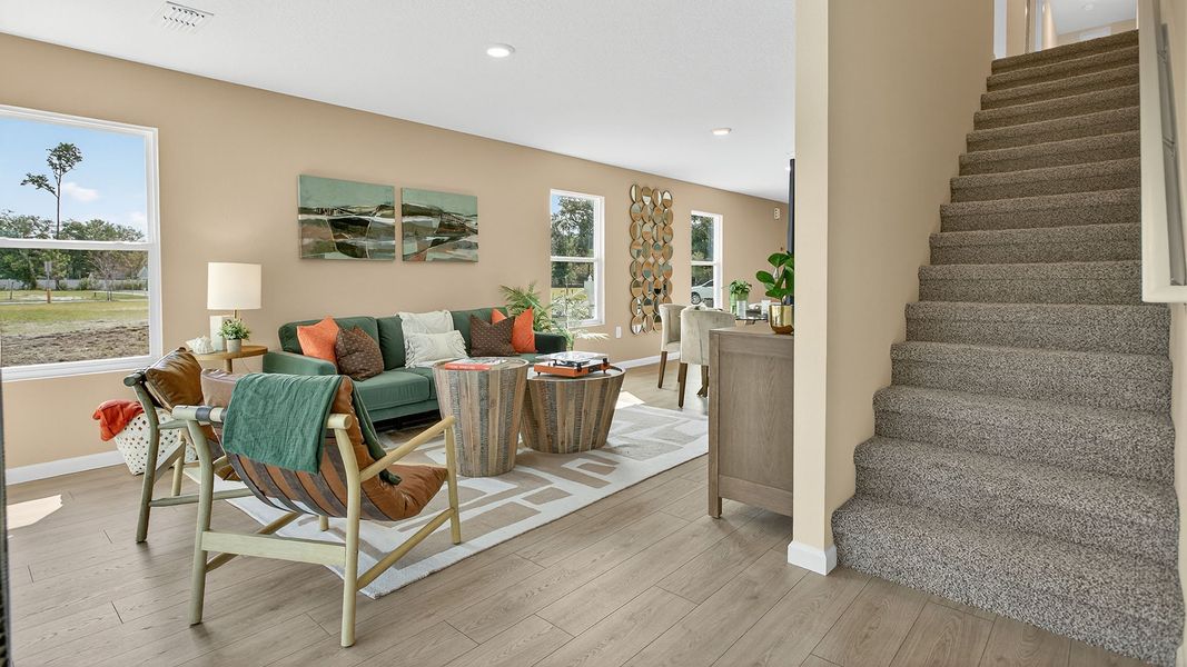 Representative furnished interior of a home built from the GREYSON II by D.R. Horton in Trout River, Jacksonville (Image 14).