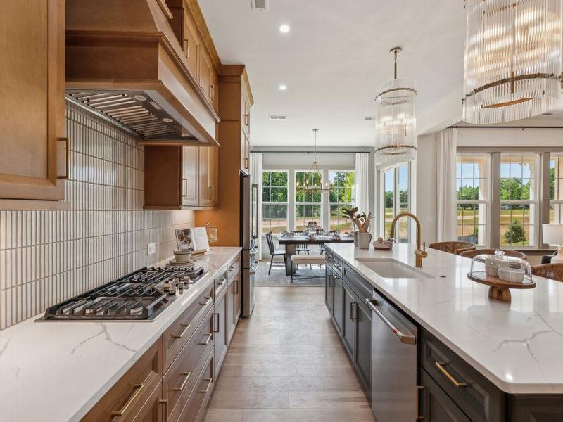 Representative furnished interior of a home built from the Garrison by JPOrleans in Coventry Glen, Huntersville (Image 18).