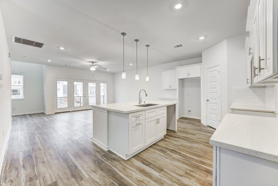 Furnished interior view inside a new home in Townsen Landing, Humble (Image 6). Furnished interior view inside a new home in Townsen Landing, Humble (Image 6).