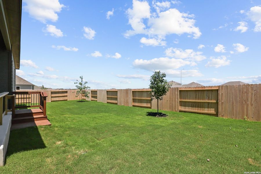 Exterior details and patio area of a home in Homestead, Schertz (Image 3). Exterior details and patio area of a home in Homestead, Schertz (Image 3).