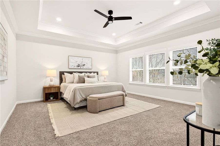 Furnished interior view inside a new home in River Rock, Ball Ground (Image 38).