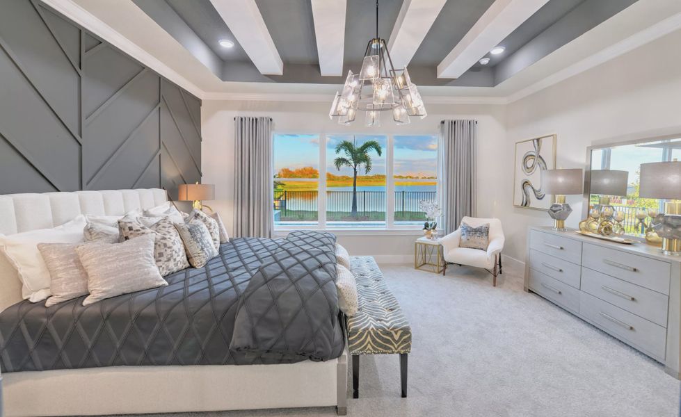 Furnished interior view inside a new home in Waterset, Apollo Beach (Image 19).