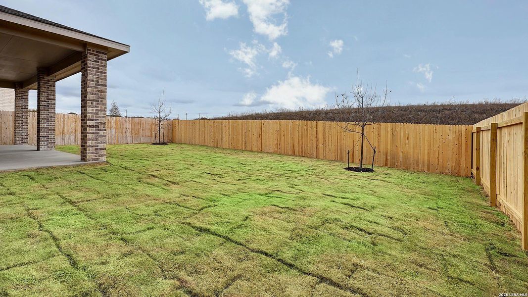 Exterior details and patio area of a home in Kallison Ranch, San Antonio (Image 3).