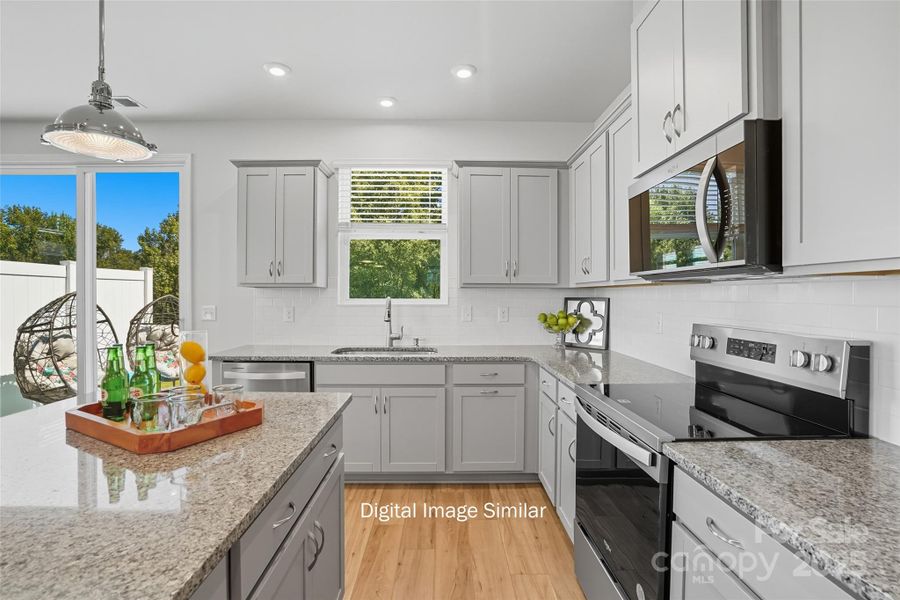 Furnished interior view inside a new home in Bailey Run, Charlotte (Image 9). Furnished interior view inside a new home in Bailey Run, Charlotte (Image 9).