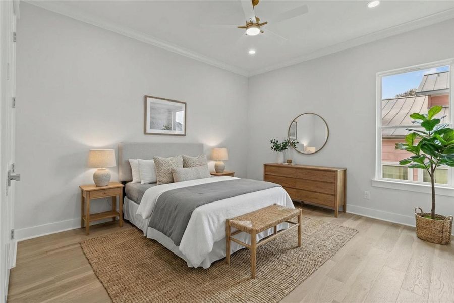 Virtually staged photo