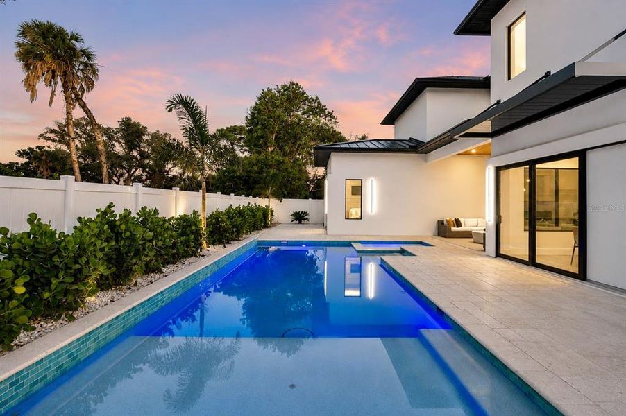 Exterior details and patio area of a home in , Sarasota (Image 28).