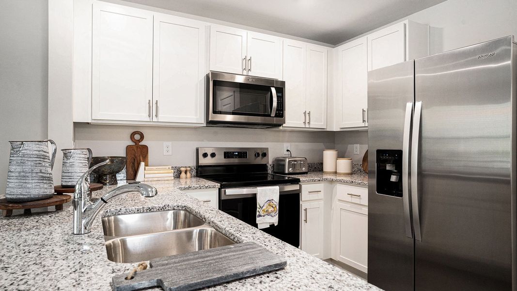 Furnished interior view inside a new home in The Townes at Amber Bluff, Conway (Image 3).