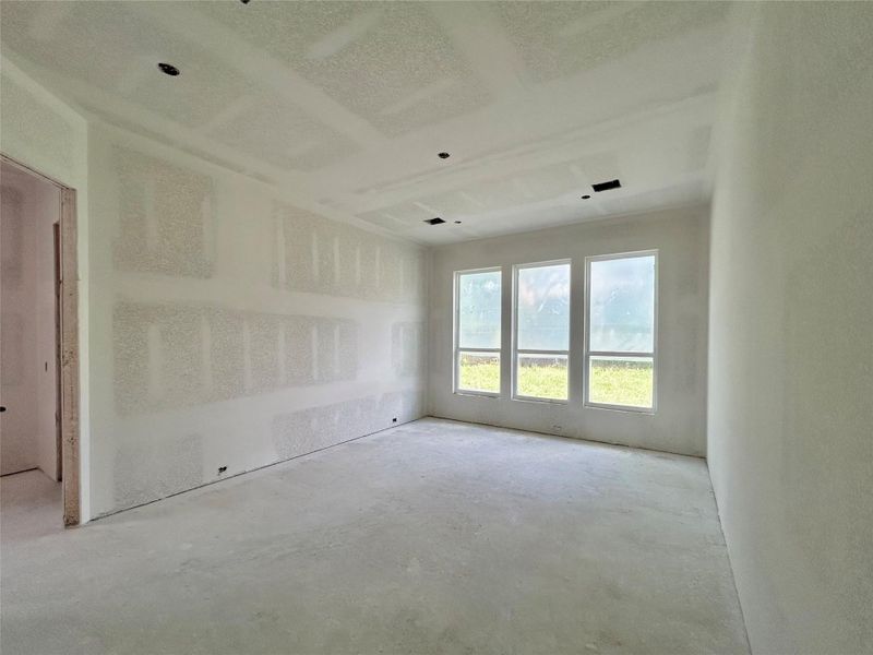 Primary Bedroom With Large Windows. Construction Photo as of  5/20/2026
