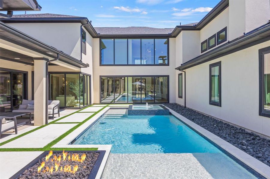 Exterior details and patio area of a home in , Prosper (Image 19). Exterior details and patio area of a home in , Prosper (Image 19).