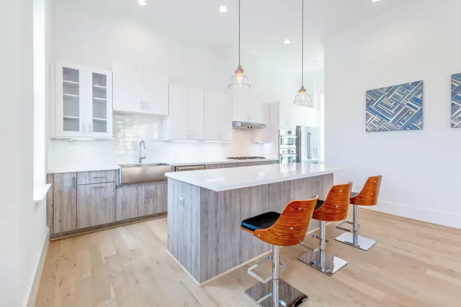 Furnished interior view inside a new home in The Brownstones at East Quarter, Dallas (Image 7).