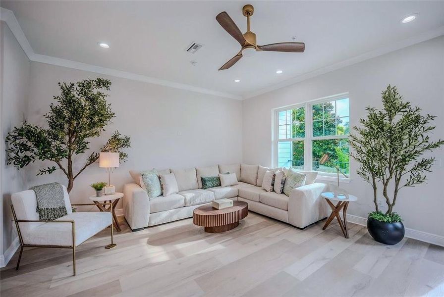 Furnished interior view inside a new home in , Ocala (Image 31).