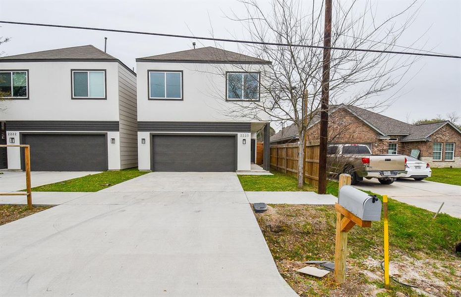 Inside the 2-story modern/contemporary home are 3 bedrooms, 2-1/2 baths, all occupying a 3,720 square-foot lot with 1,765 square-feet of interior living space.