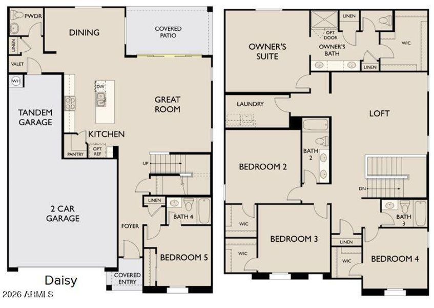 Daisy - Left Garage - Center Slider Daisy - Left Garage - Center Slider