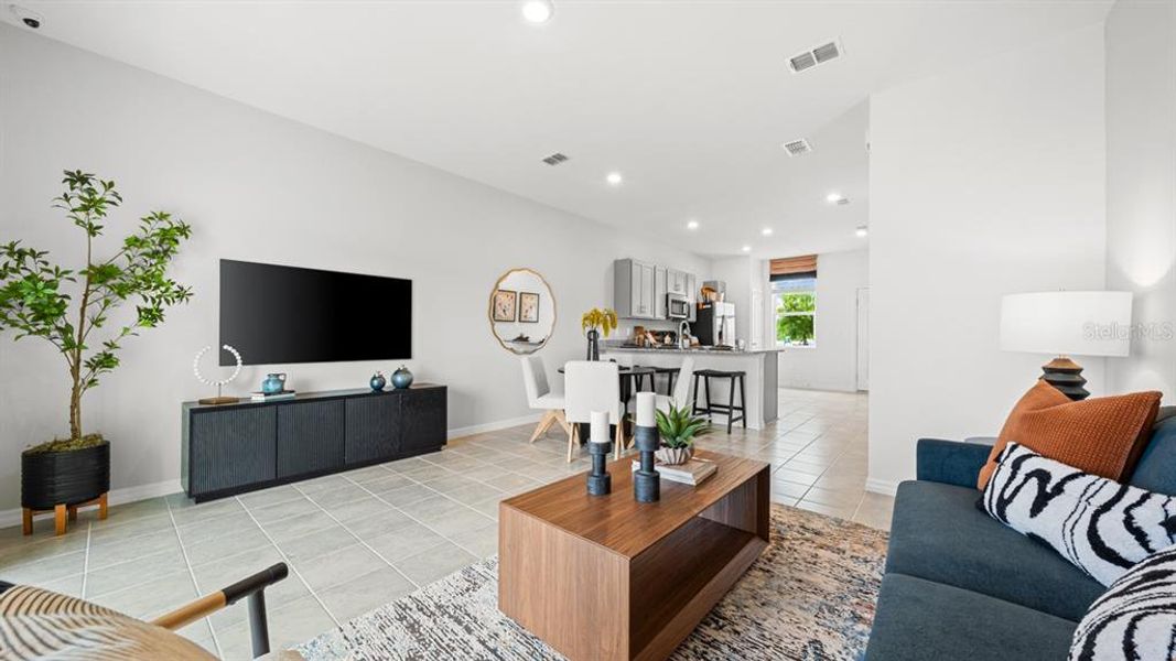 Furnished interior view inside a new home in Westview Community Group Page, Kissimmee (Image 18).