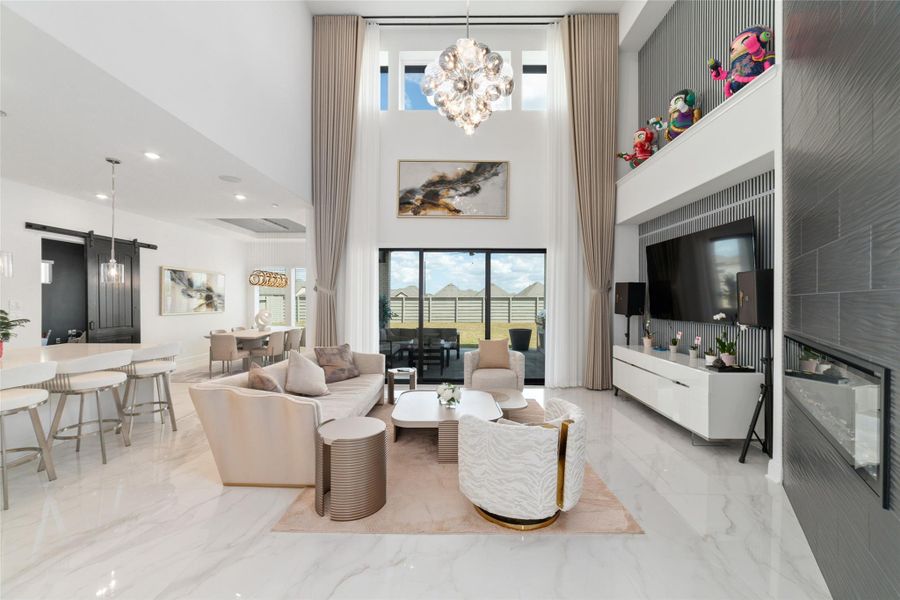 Furnished interior view inside a new home in Pomona 70' - Section 27, Manvel (Image 7).