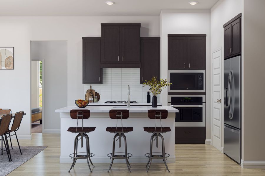 Furnished interior view inside a new home in Trillium, Richmond (Image 3). Furnished interior view inside a new home in Trillium, Richmond (Image 3).