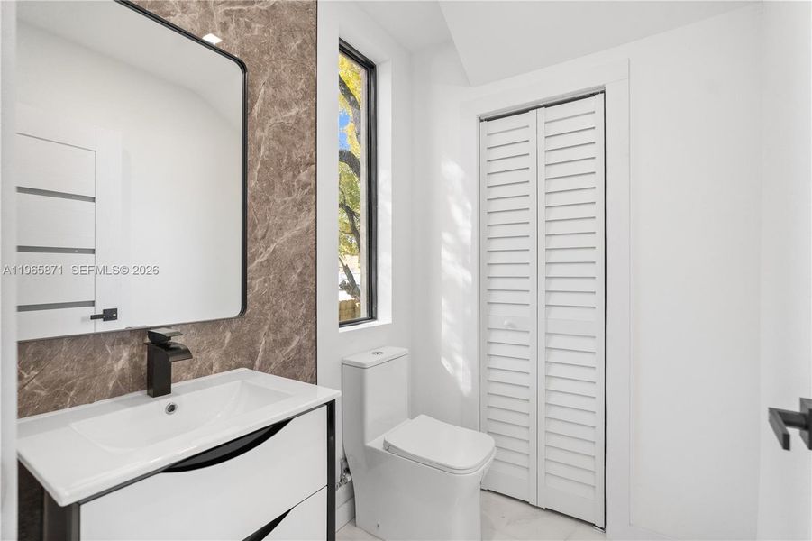 Furnished interior view inside a new home in , Miami (Image 15).