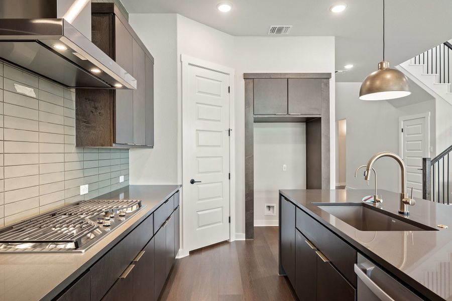 Furnished interior view inside a new home in Wolf Ranch, Georgetown (Image 13).