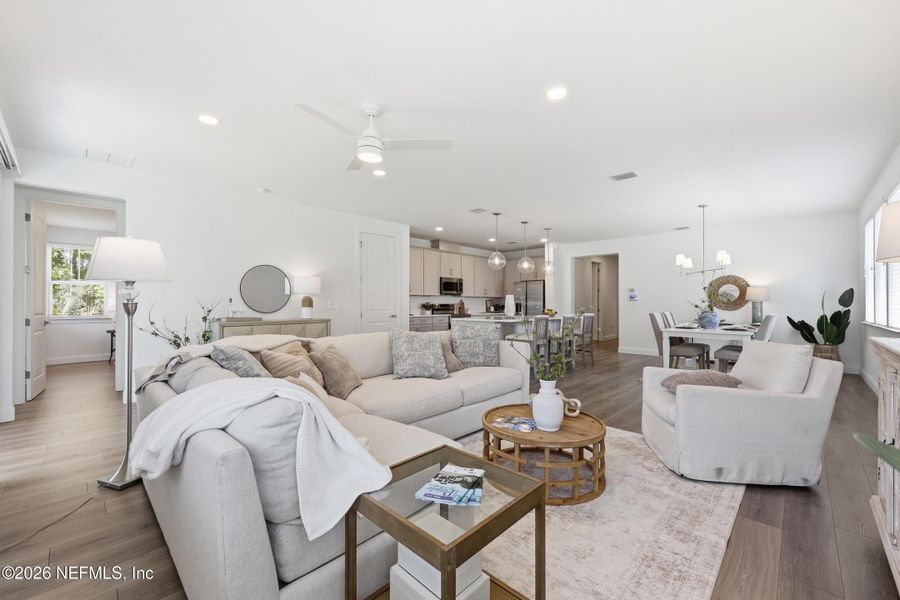 Furnished interior view inside a new home in Palm Coast Homes, Palm Coast (Image 34).