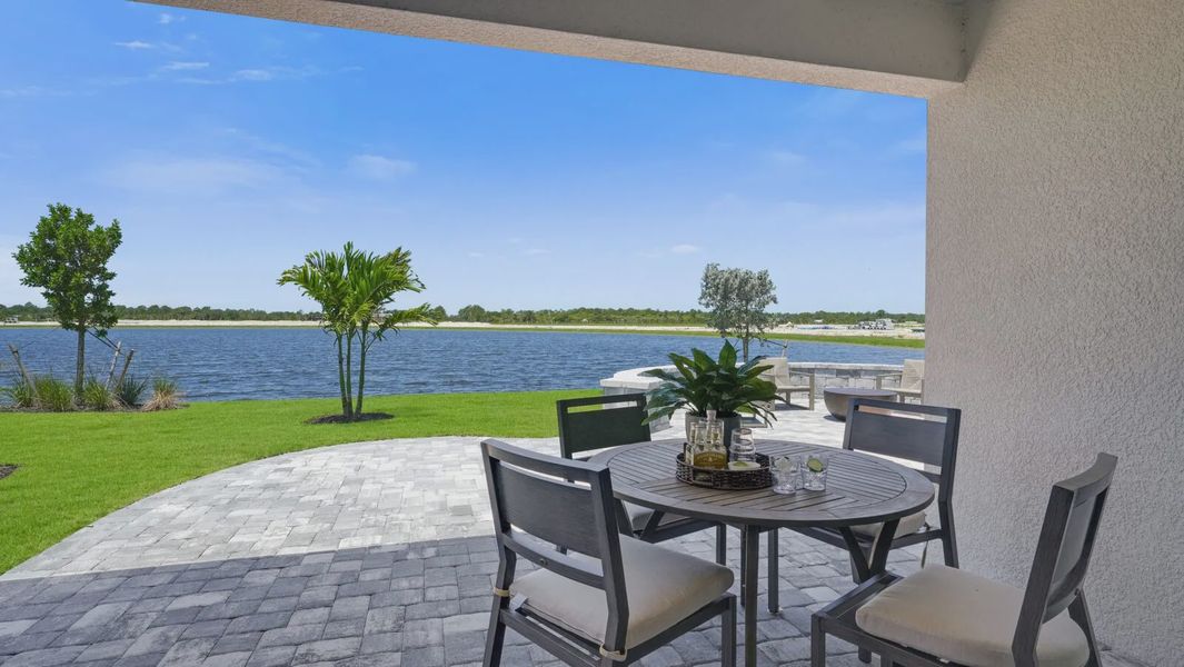 Representative exterior details of a home built from the Dream 2 by Neal Communities in SkySail, Naples (Image 3).
