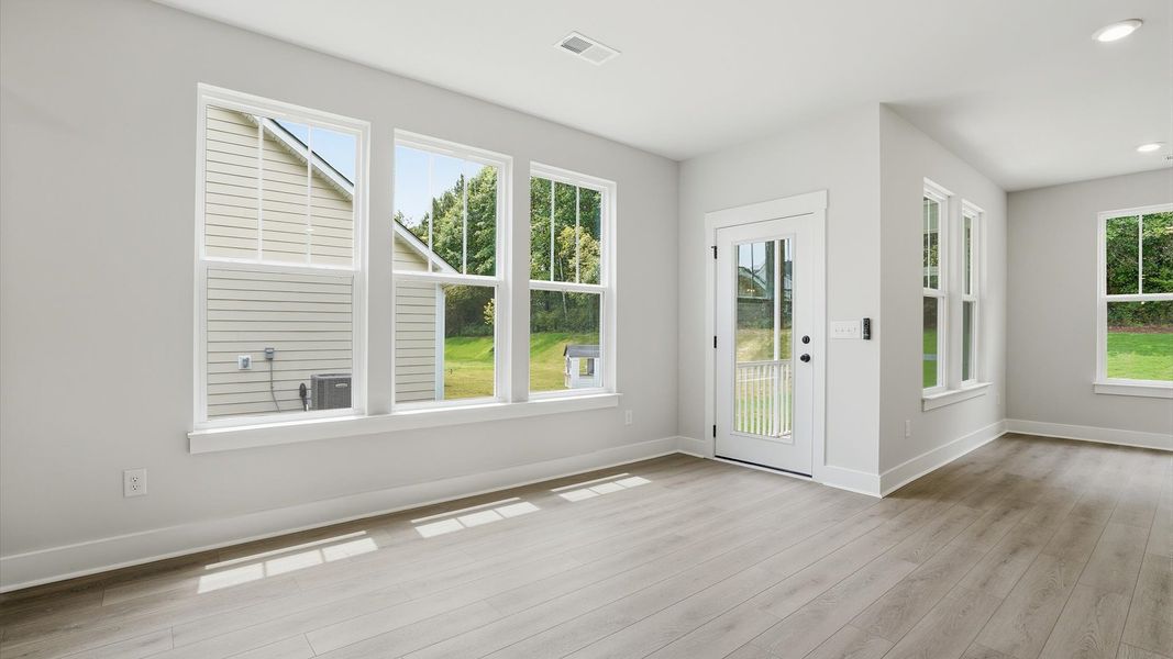 Inviting breakfast area with a seamless connection to the kitchen for everyday living located in Anderson, SC