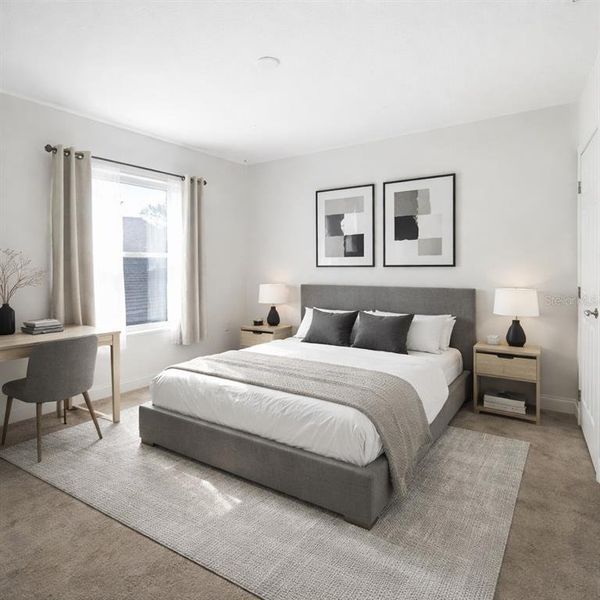 Furnished interior view inside a new home in Blue Diamond , Orlando (Image 18).