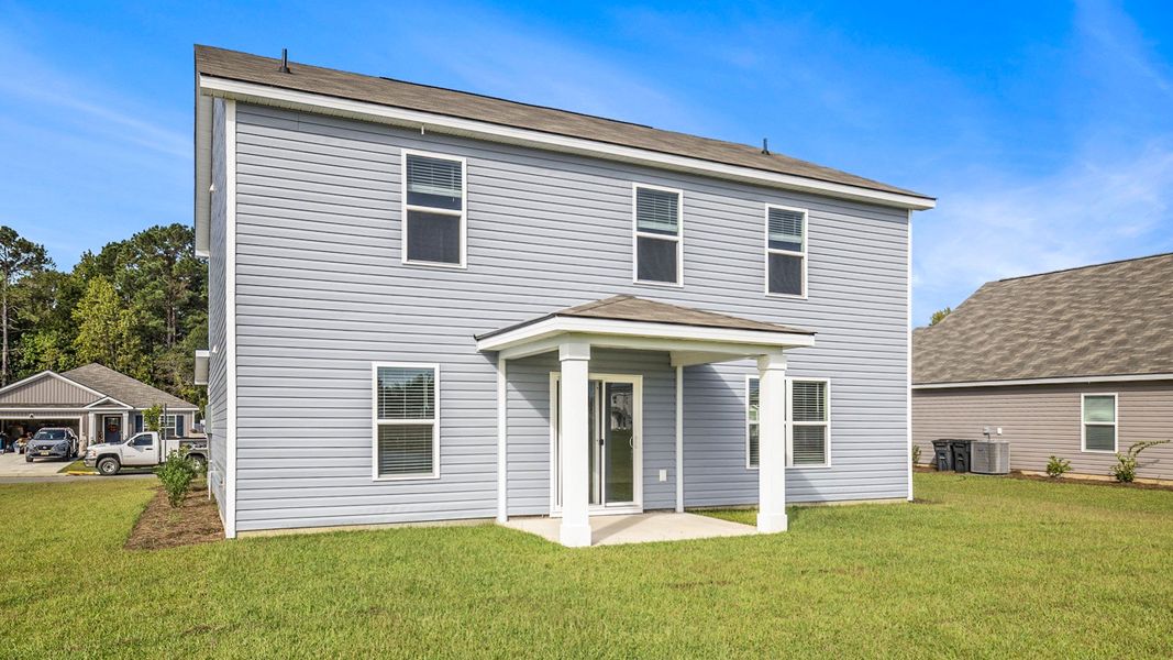 Exterior details and patio area of a home in Dove Crossing, Conway (Image 3).