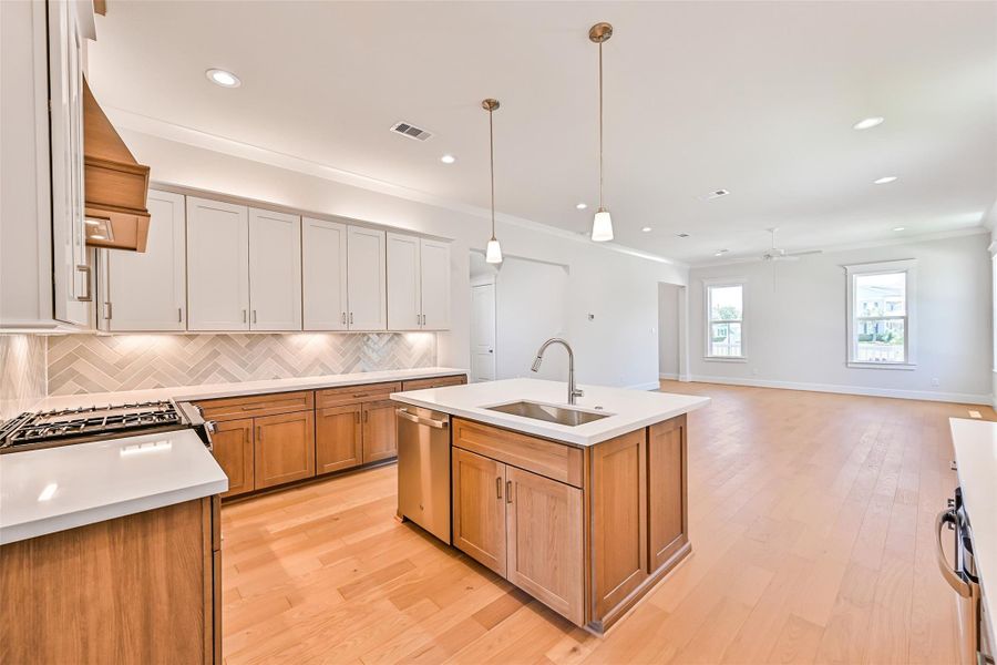 Furnished interior view inside a new home in , Galveston (Image 11). Furnished interior view inside a new home in , Galveston (Image 11).
