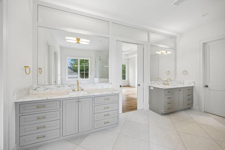 Furnished interior view inside a new home in , West University Place (Image 10).