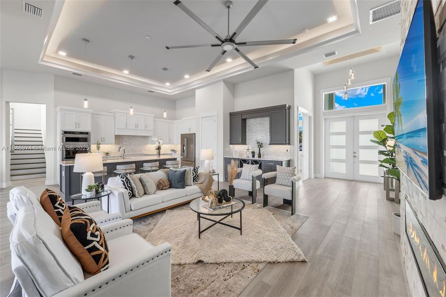 Furnished interior view inside a new home in , Cape Coral (Image 27).