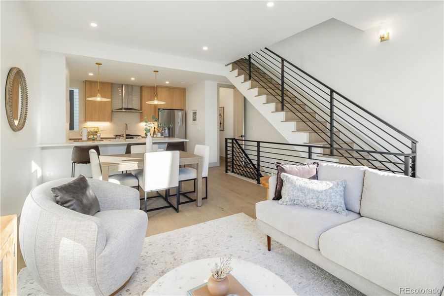 Furnished interior view inside a new home in , Denver (Image 22).