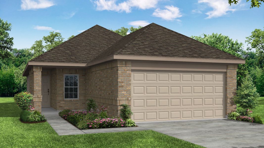 Representative exterior photo of a completed home built from the The Sweetwater by Legend Homes in Christian Meadows, Ennis, TX (Image 26).
