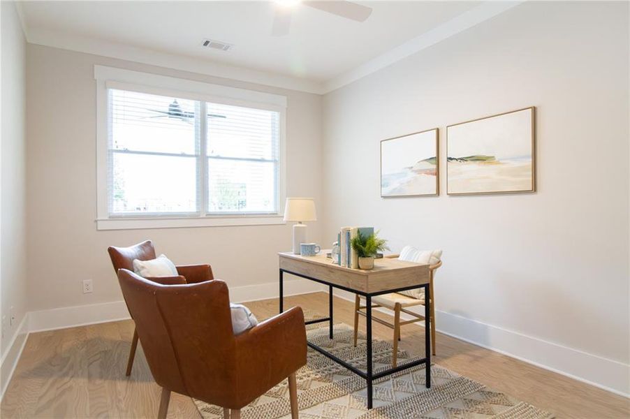 Furnished interior view inside a new home in , Atlanta (Image 16).