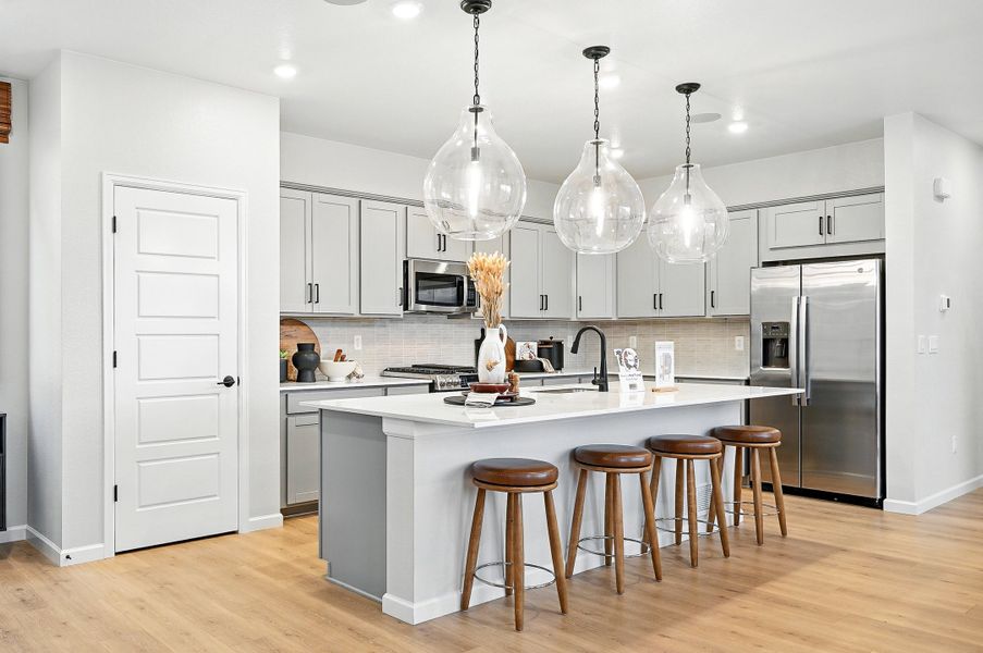 Representative furnished interior of a home built from the Stella Plus by Taylor Morrison in Parterre Horizon Collection, Thornton (Image 11).