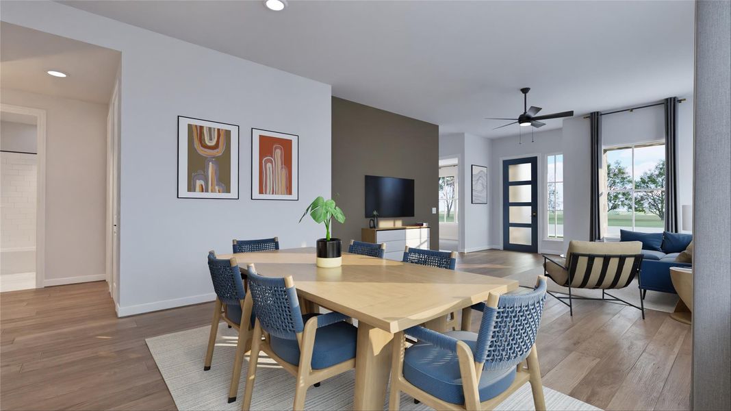 Furnished interior view inside a new home in The Porch at Du Pre, Buda (Image 14). Furnished interior view inside a new home in The Porch at Du Pre, Buda (Image 14).