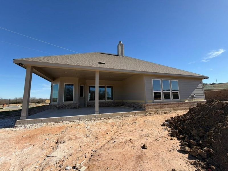 In-progress construction of a new home in Eagle Ridge Estates, Weatherford, TX (Image 11).