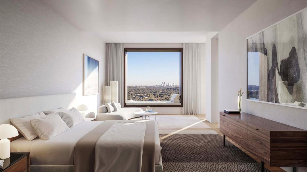 Furnished interior view inside a new home in Four Seasons Private Residences Lake Austin, Austin (Image 10).