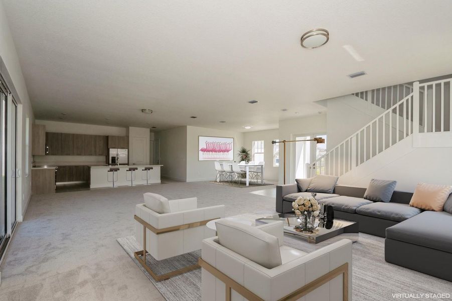 Furnished interior view inside a new home in , Fort Lauderdale (Image 11). Furnished interior view inside a new home in , Fort Lauderdale (Image 11).