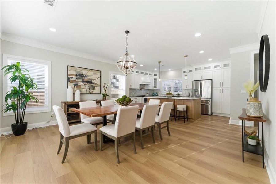 Furnished interior view inside a new home in , Atlanta (Image 9). Furnished interior view inside a new home in , Atlanta (Image 9).